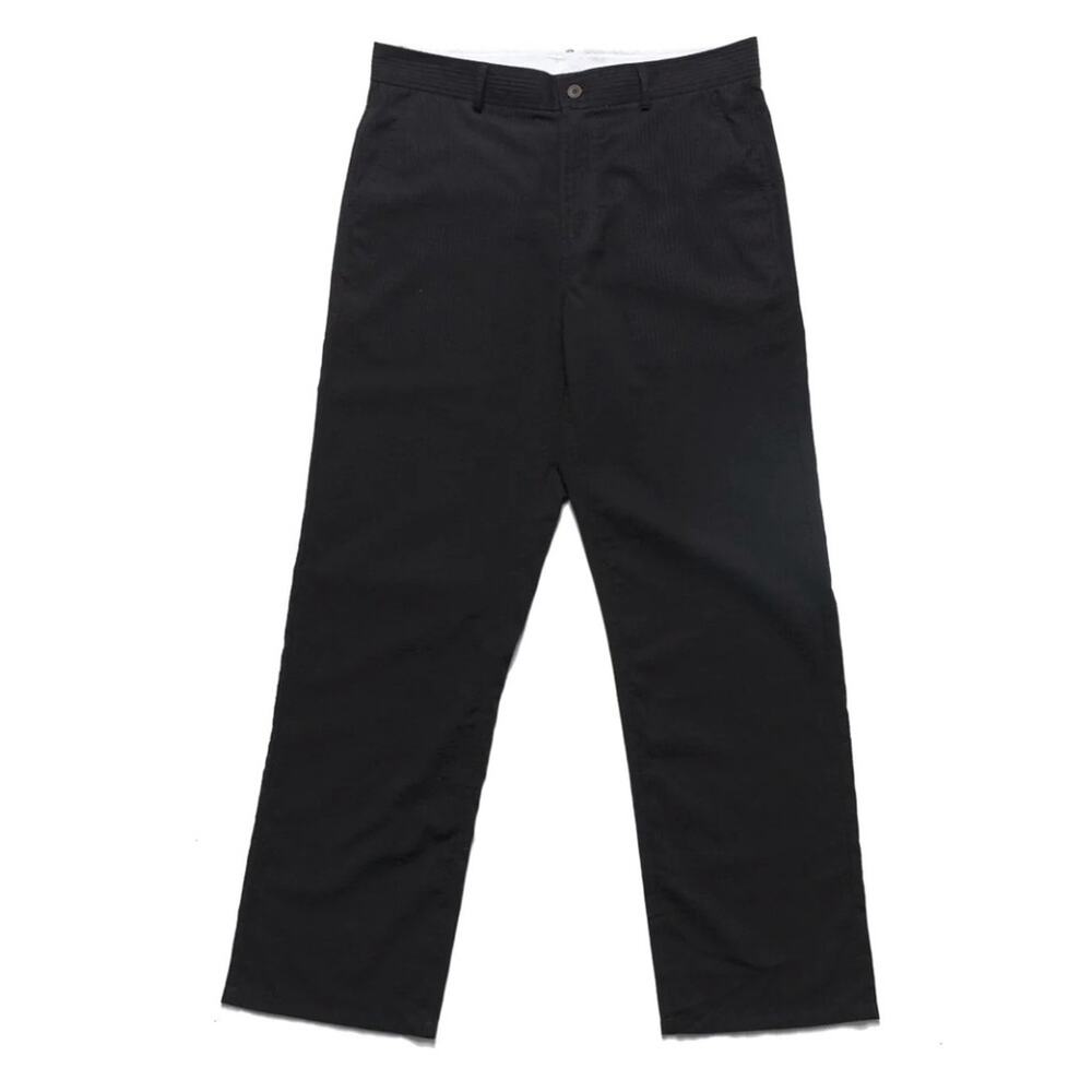 Chrystie NYC OG Logo Seersucker Lightweight Pants in Black Men's Small $89